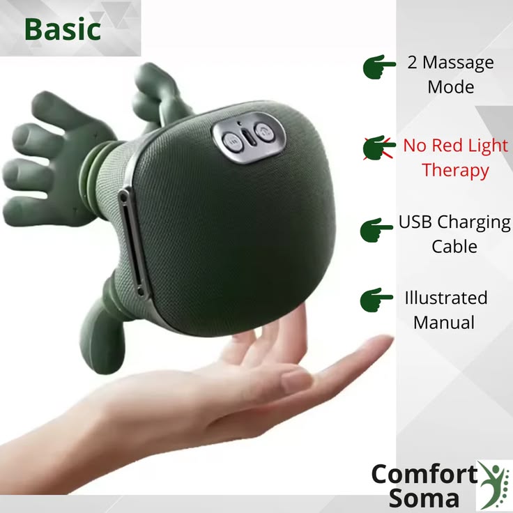 Portable, Bionic Heated Neck and Back Massager